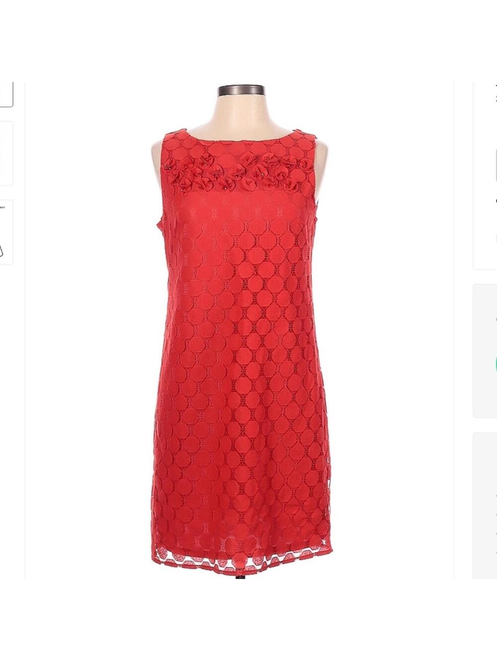 Peck & Peck Orange Cocktail / Easter Dress - Sz 10